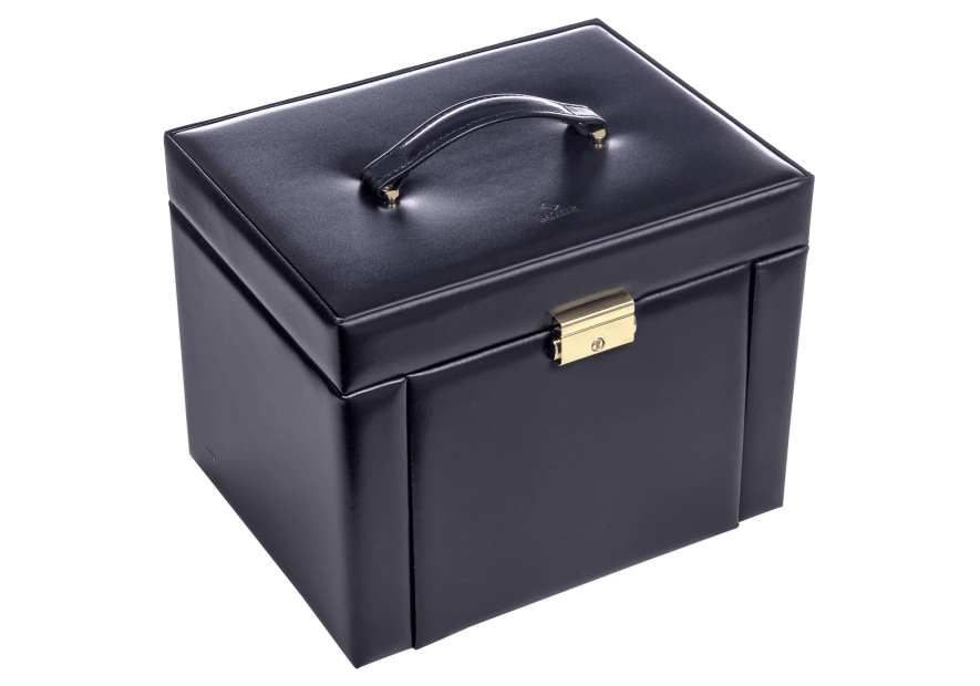 sacher 88.301 - CUIR - NAVY coffret à bijoux xxl marta accuro Coffrets à bijoux sacher 88.301 - CUIR - NAVY coffret à bijoux xxl marta accuro Coffrets à bijoux