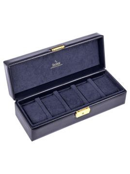 sacher 1015.301 - CUIR - MARINE croffet 5 montres en cuir Coffrets à bijoux