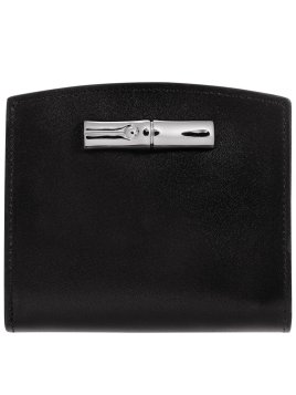 Longchamp 30011HCL - CUIR DE VEAU - NOIR - porte monnaie billet roseau box Porte-monnaie