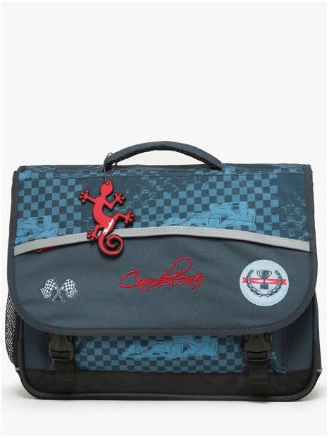 Caméléon BAS-CA41 - POLYESTER - NAVY RED  cartable enfant 3 compartiments actual cartable Scolaire