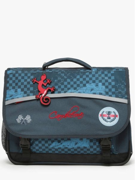 Caméléon BAS-CA41 - POLYESTER - NAVY RED  cartable enfant 3 compartiments actual cartable Scolaire