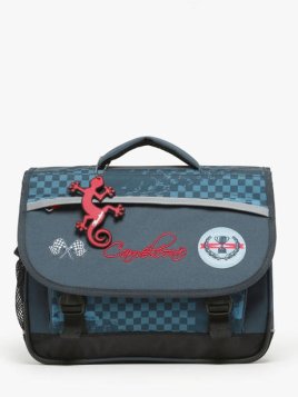 Caméléon BAS-CA35 - POLYESTER - NAVY RED  cartable enfant 2 compartiments actual cartable Scolaire