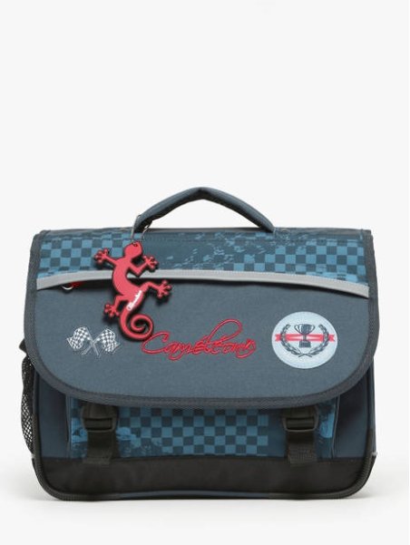 Caméléon BAS-CA35 - POLYESTER - NAVY RED  cartable enfant 2 compartiments actual cartable Scolaire