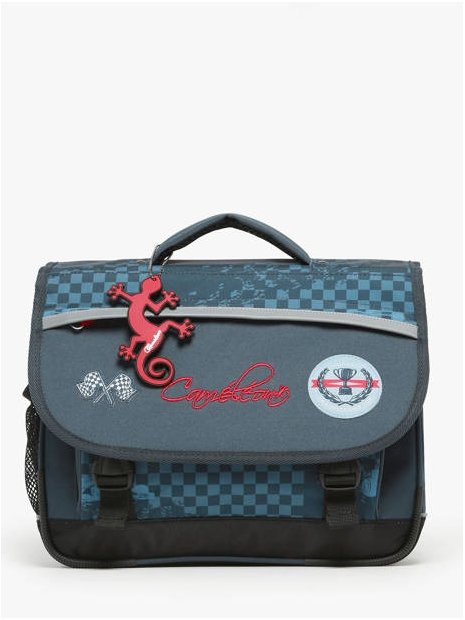 Caméléon BAS-CA35 - POLYESTER - NAVY RED  cartable enfant 2 compartiments actual cartables-enfant