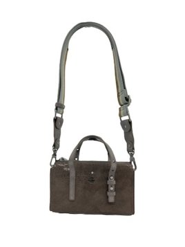 Mila Louise LYA BB - CUIR DE VACHETTE - TAUP sac a main porté travers Sac business
