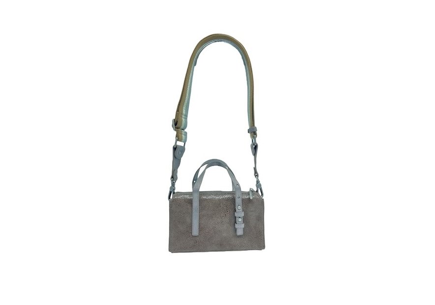 Mila Louise LYA BB - CUIR DE VACHETTE - TAUP sac a main porté travers Sac business