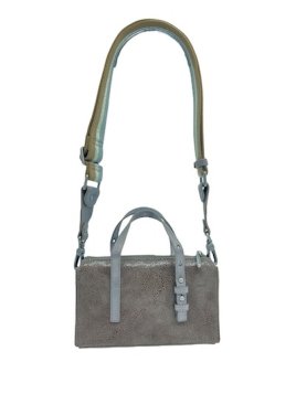 Mila Louise LYA BB - CUIR DE VACHETTE - TAUP sac a main porté travers Sac business