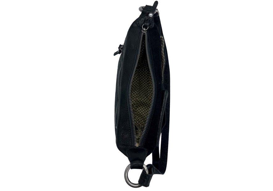 Mila Louise LAYA XV - CUIR DE VACHETTE - NOI sac a main porté travers Sac business