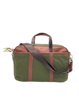 Sir Edward EPSILON - TOILE/CUIR - KAKI epsilon porte documents ordinateur 15" Porte-documents