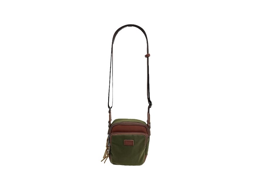 Sir Edward GAMMA - TOILE/CUIR - KAKI sac homme zip gamma Sac business
