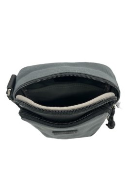 Sir Edward GAMMA - TOILE/CUIR - GRIS sac homme zip gamma Sac business