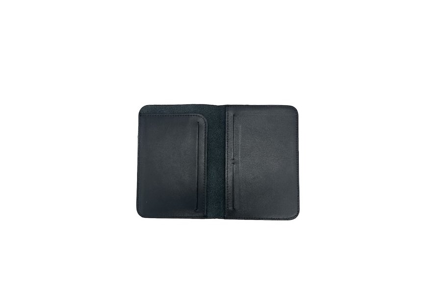 Sir Edward BETA - CUIR DE VACHETTE - NOIR portefeuille etat Etui-passeport