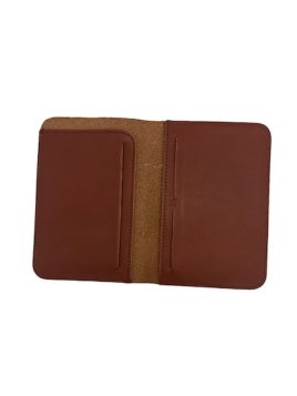 Sir Edward BETA - CUIR DE VACHETTE - COGNAC portefeuille etat Etui-passeport