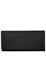 Longchamp 3044021 - CUIR DE VACHETTE - NOI portefeuille rabat le foulonné porte-monnaie-femme