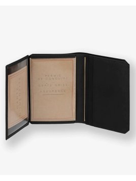 Les Ateliers Foures 9249 - CUIR DE VACHETTE - NOIR Portefeuille/Porte-cartes Portefeuilles