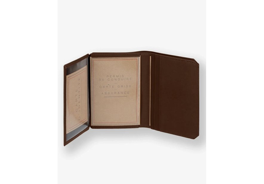 Les Ateliers Foures 9249 - CUIR DE VACHETTE - COGNAC Portefeuille/Porte-cartes Portefeuilles