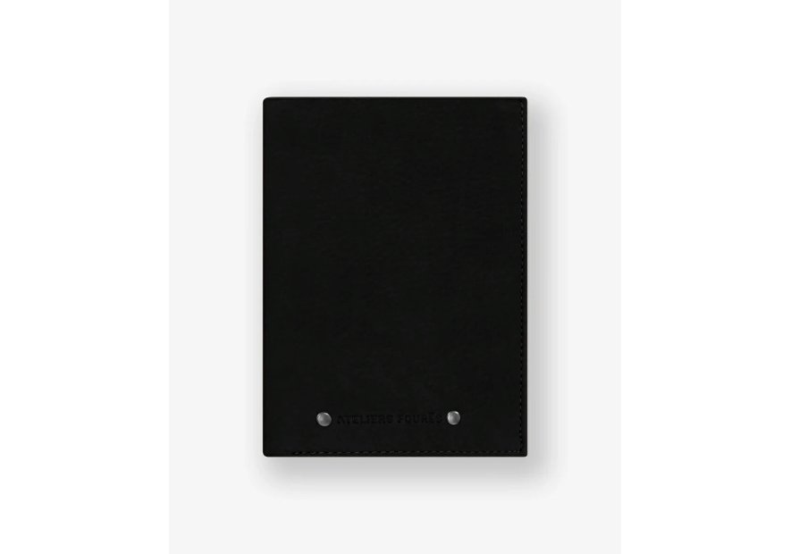 Les Ateliers Foures 969X - CUIR DE VACHETTE - NOIR Portefeuille/Porte-cartes Portefeuilles