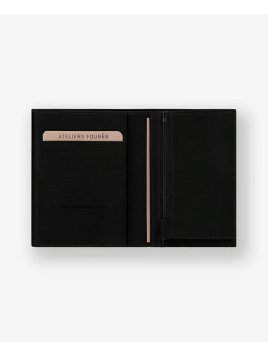 Les Ateliers Foures 969X - CUIR DE VACHETTE - NOIR Portefeuille/Porte-cartes Portefeuilles