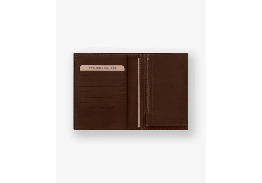 Les Ateliers Foures 969X - CUIR DE VACHETTE - COGNAC Portefeuille/Porte-cartes Portefeuilles