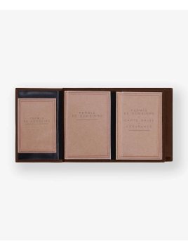 Les Ateliers Foures 969X - CUIR DE VACHETTE - COGNAC Portefeuille/Porte-cartes Portefeuilles