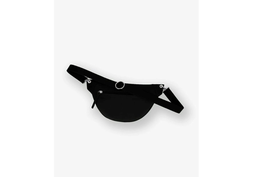 Les Ateliers Foures B125 - CUIR DE VACHETTE - NOIR sac banane atalante medium banane