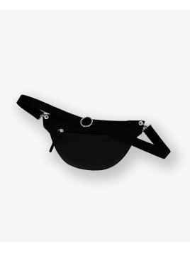 Les Ateliers Foures B125 - CUIR DE VACHETTE - NOIR sac banane atalante medium banane