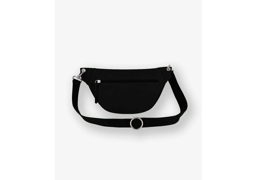 Les Ateliers Foures B125 - CUIR DE VACHETTE - NOIR sac banane atalante medium banane