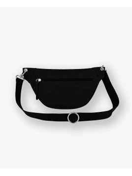 Les Ateliers Foures B125 - CUIR DE VACHETTE - NOIR sac banane atalante medium banane