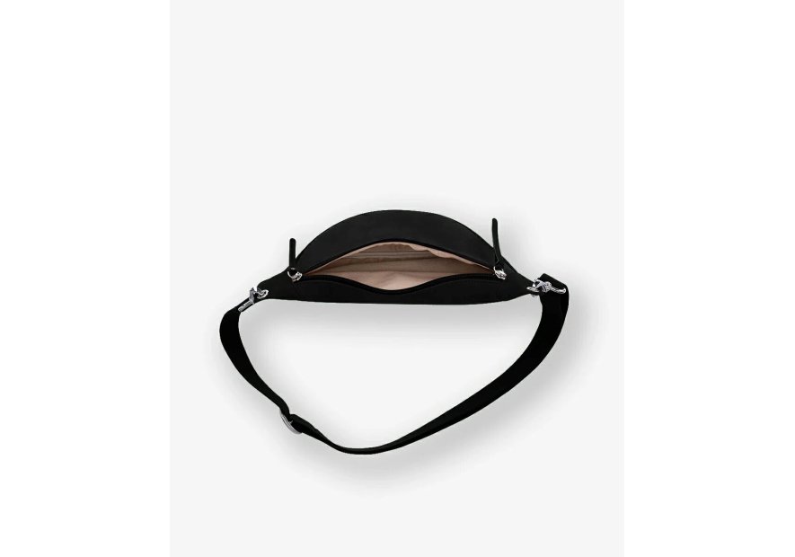 Les Ateliers Foures B125 - CUIR DE VACHETTE - NOIR sac banane atalante medium banane