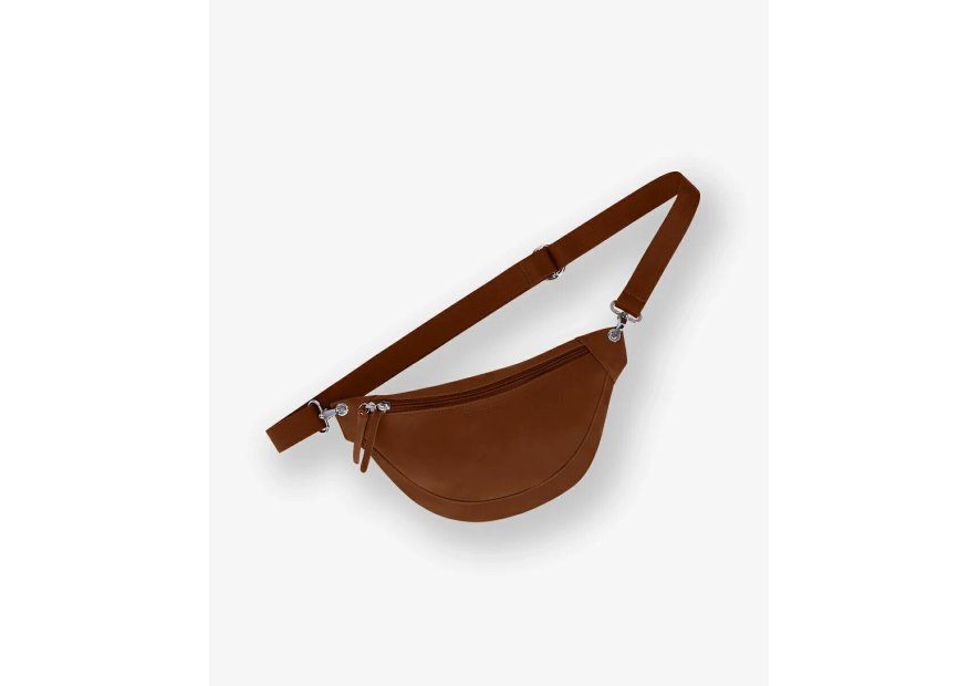 Les Ateliers Foures B125 - CUIR DE VACHETTE - FAUVE sac banane atalante medium banane