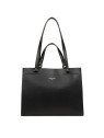 Lancaster 438-003 - CUIR DE VACHETTE - NOI grand sac cabas épaule sirra sacs-a-mains