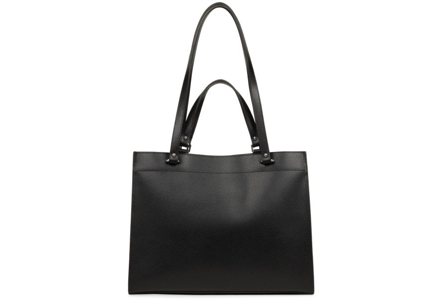 Lancaster 438-003 - CUIR DE VACHETTE - NOI grand sac cabas épaule sirra Sac business