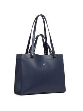 Lancaster 438-003 - CUIR DE VACHETTE - BLE grand sac cabas épaule sirra Sac business