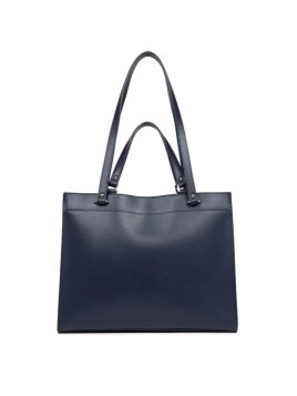 Lancaster 438-003 - CUIR DE VACHETTE - BLE grand sac cabas épaule sirra Sac business