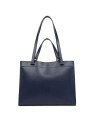 Lancaster 438-003 - CUIR DE VACHETTE - BLE grand sac cabas épaule sirra sacs-a-mains