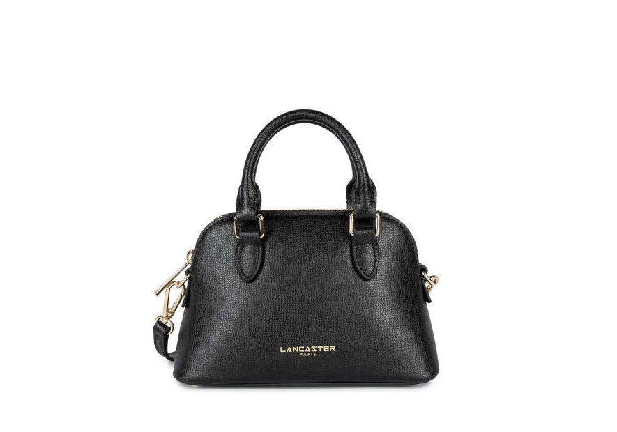 Lancaster 538-001 - CUIR DE VACHETTE - NOI petit sac demi lune sierra jia Sac business