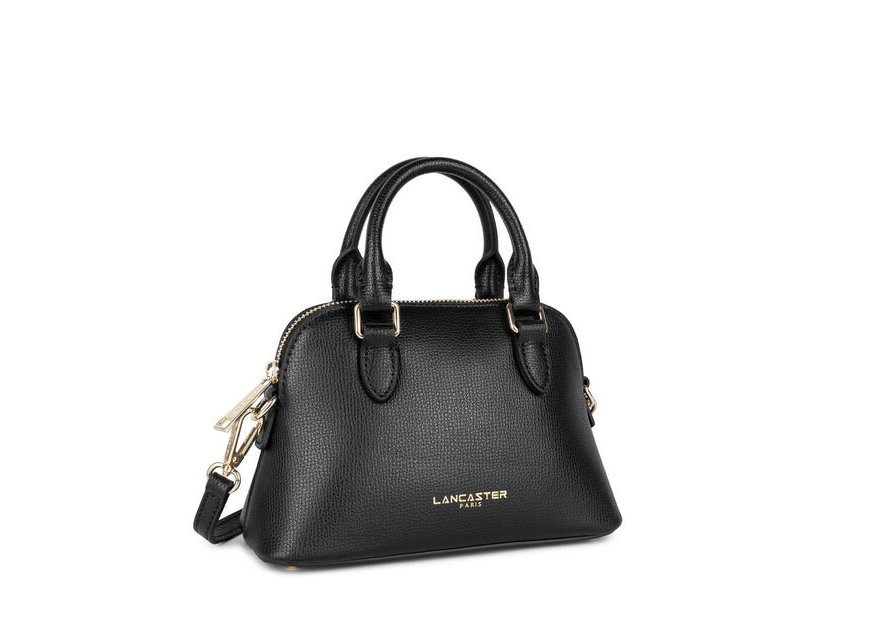 Lancaster 538-001 - CUIR DE VACHETTE - NOI petit sac demi lune sierra jia Sac business