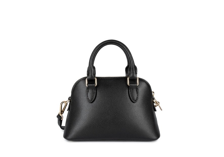 Lancaster 538-001 - CUIR DE VACHETTE - NOI petit sac demi lune sierra jia Sac business