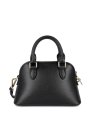 Lancaster 538-001 - CUIR DE VACHETTE - NOI petit sac demi lune sierra jia sacs-a-mains