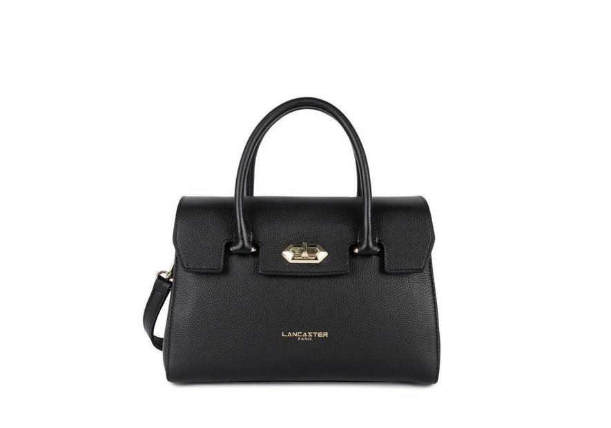 Lancaster 547-77 - CUIR DE VACHETTE - NOIR sac à main milano cosmos Sac porté travers
