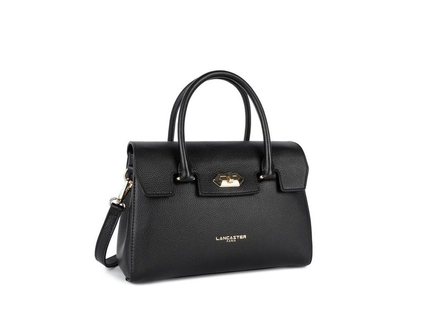 Lancaster 547-77 - CUIR DE VACHETTE - NOIR sac à main milano cosmos Sac porté travers