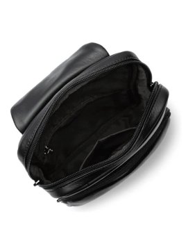 Lancaster 320-35 - CUIR DE VACHETTE - NOIR sac body soft vintage homme Sacs bandoulière/Sacoches