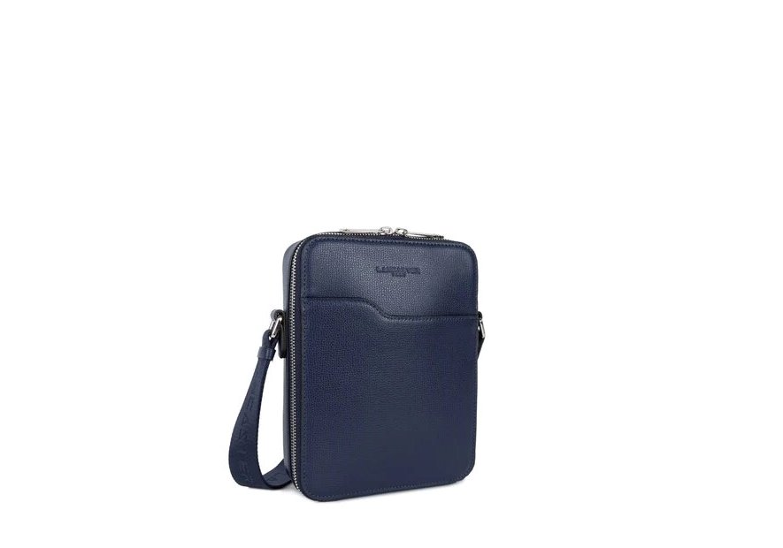 Lancaster 312-31 - CUIR DE VACHETTE - BLEU sacoche homme sierra mathias Sacs bandoulière/Sacoches