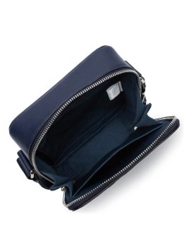 Lancaster 312-32 - CUIR DE VACHETTE - BLEU sacoche homme sierra mathias Sacs bandoulière/Sacoches