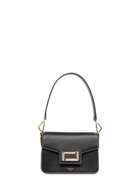Lancel A13147 - CUIR DE VACHETTE - NOIR sac a rabat s angele sacs-a-mains