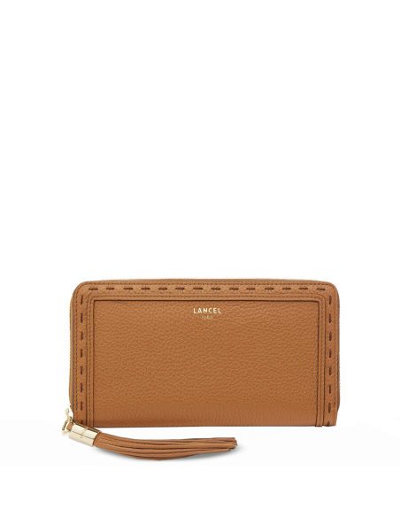 Lancel A10111 - CUIR DE VACHETTE - CAME Premier Flirt de Lancel - Portefeuille long zippé