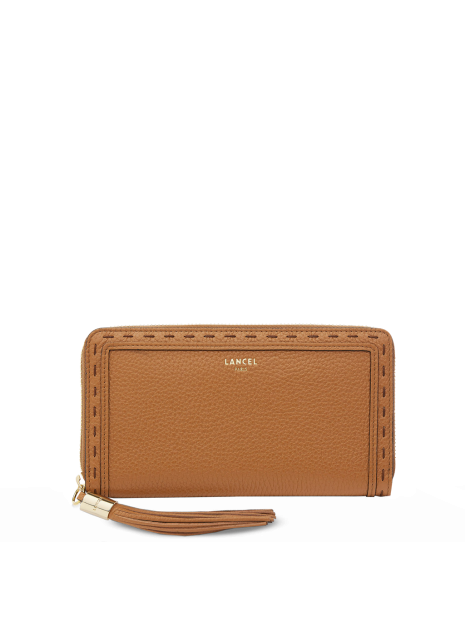 Lancel A10111 - CUIR DE VACHETTE - CAME Premier Flirt de Lancel - Portefeuille long zippé pmpb-femme