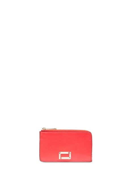 Lancel A13158 - CUIR DE VACHETTE - ROUG porte monnaie porte cartes angele porte-monnaie-femme