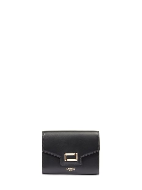 Lancel A13161 - CUIR DE VACHETTE - NOIR portefeuille rabat pm angele porte-monnaie-femme