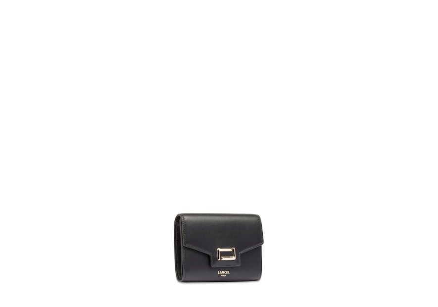 Lancel A13161 - CUIR DE VACHETTE - NOIR portefeuille rabat pm angele Porte-monnaie
